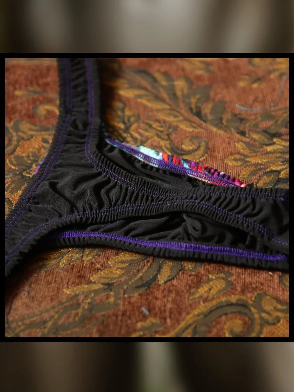 Mens Split Fabric Thin Sides Thong Handmade